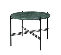 TS Coffee Table Round Ø55 Black/ Green Guatemala Marble