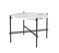 TS Coffee Table Round Ø55 Black/ White Carrara Marble