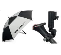 TS Golf Universal Umbrella Holder with 62 Inch Windproof Premium Golf Umbrella