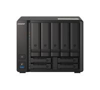 QNAP TS-h973AX-32G 9 Bay Desktop Hybrid Storage NAS Enclosure - 32 GB RAM, AMD Ryzen Quad-Core, 2.2 GHz Processor - Supports U.2 NVMe SSD and 10GbE/2.5GbE Connectivity