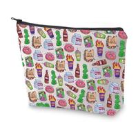 TS Lover Gift Can You Taste Makeup Bag Funny Cartoons Foods Toiletry Bag TV Lovers Gift (Can You Taste)