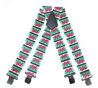 Ts Men's Heavy Duty Welsh Flag Trouser Work Braces