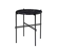 TS Side Table Round Ø40 Black/ Black Marquina Marble