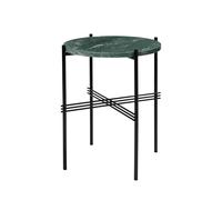 TS Side Table Round Ø40 Black/ Green Guatemala Marble