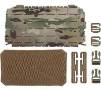 TS TAC-SKY Adapt MOLLE Front Flap Hanging Panel Tactical Triple Mag Pouch Hook And Loop 556 Magazine Placard(B)