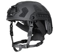 TS TAC-SKY For Training, Tactical Paintball Airsoft Games MICH Tactical Helmet FAST Protection Helmet GA3 Level NIJ .44 Standard Suitable (Color : BK, Size : 6PCS)