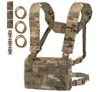 TS TAC-SKY MOLLE MK5 Chest Rig SS MKV Micro Fight Chassis Placard Hook Loop Airsoft Magazine Pouch Tactical Plate Carrier Vest Equipment (Color : CP)