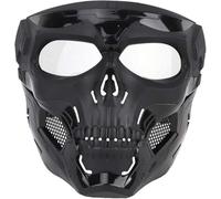 TS TAC-SKY Paintball Mask Skull Full Face With Eye Protective For Hunting Halloween Airsoft Tactical Helmet Mask(Black)