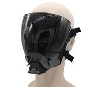 TS TAC-SKY Tactical Punk Mask Sci-fi Functional Wind Mechanical Role-playing Mask Half Helmet Technology Sense Paintball Firearms Outdoor Skiing Anti-fog Goggles CS War Game Protective Equipment
