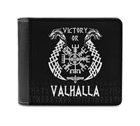 TS TAC-SKY Viking Print Odin Raven Norse Credit Card Wallet PU Leather Slim Retro Wallet for Men And Women, style 2