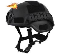 TS TAC-SKY With Anti-Vibration System 3 Level Tactical Bulletproof Helmet, Military Ballistic Helmet Protective Helmet Almost Bulletproof Helmet Personal Safety Equipment(L(56-60cm))