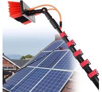 Ts Window Cleaner with Water fed Brush So Panel Cleaning Tool 3 10m Exble Pole 30 50cm Brush Head for PV System Mtenance Efficient So Collector Care