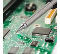 TS100 Soldering Iron Tip Set, Stainless Steel Replacement Tips with Pointed/Knife/Horseshoe Shapes, 42mm Length, 6.2mm Diameter, 180-480°C, 72W