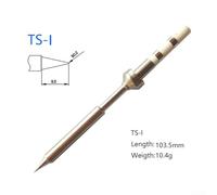 TS100 Soldering Iron Tip Set with 8 Ohm Resistance for Fast Heating, Compatible with TS-BC2/TS-I/TS-D24/TS-C4/TS-K Models, 180-480°C Working Temperature(TS-100-I)