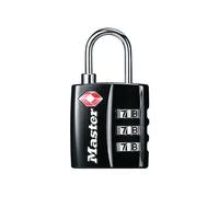 Tsa 3-digit Combination Black Finish 30mm Padlock Master Lock True Black One Size