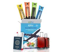 TSA-Accepted Flight Essentials, in-Flight Smoking Alternatives, Non-Electric Smokeless Inhaler, Flavored Air Puffer | Craving Relief - 4 Flavors | Travel Accessories - EZFly
