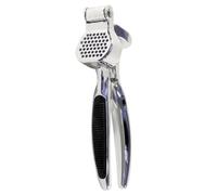 TSA Alloy Steel Garlic Press Heavy Duty Garlic Crusher Professional Garlic Presser Ginger Mincer Garlic Chopper Peeler Easy to Clean & Durable for Kitchen Food Helper