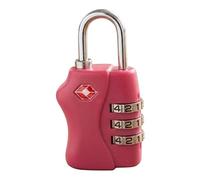 TSA Approved 3 Digit Combination Luggage Lock 1 Pack Pink - Resettable Travel Padlock for Suitcases Backpack & Gym Locker Security, Travel Accessories and Holiday Essentials