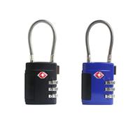 TSA Approved Combination Lock with Cable - Durable and Versatile Security for Suitcases, Backpacks, Gym Lockers, Backpack, Small Padlock for Travel Essentials