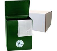 TSA Approved Fly-Safe and Temporary Travel Cremation Urn Kit for Human Ashes - Airline and Mail Friendly - 200 Cubic Inch Capacity - Airline-Ready Green Plastic Urn with Included Mailing Box