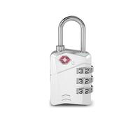 TSA Approved Luggage Lock,Alloy Body, Digit Combination Padlocks and Steel Cable Combination,Travel Lock for Suitcases & Bag, Travel Accessories (Silver*1-558)