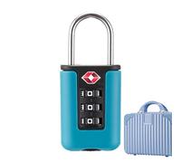 TSA Approved Suitcase Lock with Stainless Steel Cable, Set Your Own Digit Combination for Travel Security, Luggage Lock with Easy-Read Dials and Inspection Indicator, Ideal for Suitcases and B