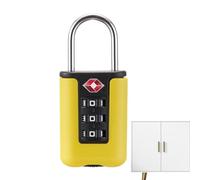 TSA Approved Suitcase Lock with Stainless Steel Cable, Set Your Own Digit Combination for Travel Security, Luggage Lock with Easy-Read Dials and Inspection Indicator, Ideal for Suitcases and B