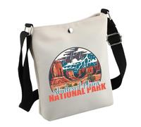 TSA Book Inspired Gift Shattered Plains National Park Crossbody Bag TSA Book Reader Gift For Book Nerds (S-PlainsBag)