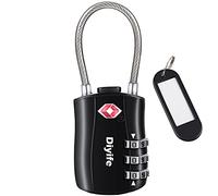 TSA Luggage Locks, Diyife 3-Digit Security Suitcase Padlocks Travel Padlock Combination Padlocks, Code Padlocks for Luggage Travel Suitcase Bag Case(Black)