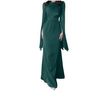 tsaChick Bodycon Dress Slit Womens Evening Dresses Satin Square Neck Ladies Maxi Dresses Uk Halter Back Plus Size Prom Dress Sleeveless Suspender Party Dress Cocktail Dress Ball Gown