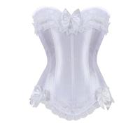 tsaChick Corset Tops For Women Lace Bow Women'S Corsets Shapewear Burlesque Costume Gothic Plus Size Sexy Lingerie For Women 16-32 Satin Boned Palace Bridal Dress Top