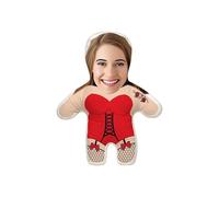 tsaChick Custom Face Pillow 3D Double-Sided Head Body Shaped Cushion with Your Own Face Picture Cute Personalised Photo Filling Funny Doll for Home Sofa Decor Funny Pillow Gift（20Cm/30Cm High）