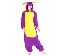 tsaChick Dinosaur Animal Costume Adult Merry Chrismas Costume Adult Unisex Cosplay Stitch Pyjamas Fleece Fluffy Cute And Warm Halloween Onesie Soft Lightweight Hooded Sleeping Loungwear