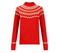 tsaChick Fair Isle Print Cable Knit Jumper - Women's Long Sleeve Oversized Crewneck Sweater - Warm & Suitable for Fall & Winter