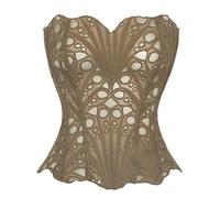 tsaChick Ins Print Corset Lingerie Set Double Lace Women'S Bustiers & Corsets Christmas Corset Strapless Tube Top Corsets For Christmas Festival Customer
