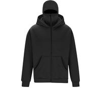 tsaChick Men's Balaclava Hoodie with Ski Face Mask,Double Hooded Fleece Zip Jacket Fall Winter Windproof Full Zip Streetwear Hip-Hop Athletic Workout Sweatshirt Travel Hoodie with Built in Balaclava