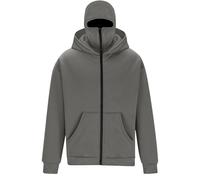 tsaChick Men's Balaclava Hoodie with Ski Face Mask,Double Hooded Fleece Zip Jacket Fall Winter Windproof Full Zip Streetwear Hip-Hop Athletic Workout Sweatshirt Travel Hoodie with Built in Balaclava