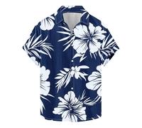 tsaChick Mens Hawaiian Shirt Multiple Funny Funky Flower Short Sleeve No Iron Button Down Shirts Beach Summer Vacation Big and Tall Shirt Casual Fitted Tops Tropical Aloha Shirts for Men XL