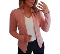 tsaChick Womens Cardigan Solid Basic White Cropped Cardigan Sweater Open Front Business Office Slim Blazers Jacket Jumpers ’S Blazers Suit Lightweight Cardigans Coat Casual Outwear