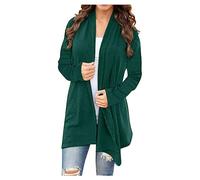 tsaChick Womens Cardigans Long Jumpers Lightweight Cardigan Long Sleeve Knitted Cardigans For Women Uk Open Front Cardigans Sweater Loose Soft Waterfall Cardigans