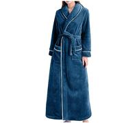 TSAChick Women's Fuzzy Plush Bath Robes - Towelling & Fleece Winter Dressing Gowns, Lightweight & Soft Sleepwear, Warm & Cosy Loungewear