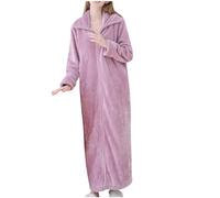 tsaChick Women's Purple XL Hooded Bathrobe