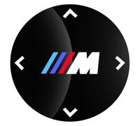 TSALON PC Car Multimedia Button Cover Large Knob Sticker Compatible With BMW F30 F10 F11 E70 E71 F25 F01 F02 F26 F23 F45 G01 G30 G20 X3X4X5 G05 G11 (Color : 45mm)