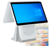 Tsampa Restaurant POS System with 15.6-Inch Touchscreen All in One Cash Register for Small Business, 8GB RAM 128GB SSD, Retail Store Payment Terminal with Receipt Printer