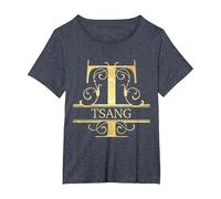 Tsang Name T-Shirt, Women's Plus, Heather Blue, 1X