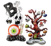 Tsangbaby 2pcs Halloween Balloons, Mylar Standing Foil Balloon Decorations