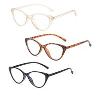 Tsangbaby 3Pcs Blue Light Glasses Women Men Blue Light Blocking Glasses, Screen Light Blocking Glasses, Clear Fashion Cat Eye Screen Glasses for Computer, Reading, Anti Glare, Migraine Relief
