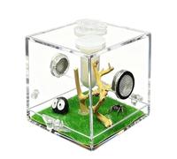 Tsangbaby Jumping Spider Enclosure, Black Cute Jumping Spider Accessories Tarantula Enclosure Small Jumping Spider Accessories Reptile Enclosure for Snails Geckos Mantises Lizards Spiders