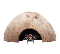 Tsangbaby Jumping Spider Hides Coconut Shell Jumping Spider Hideout Cute Tarantula Enclosure Accessories for Spiders Enthusiast Enclosure Decor