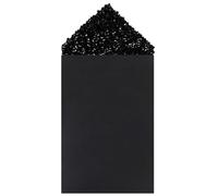 Tsangbaby Sparkle Prefolded Pocket Squares for Men, Rhinestone Black Suit Pocket Squares Handkerchief Suit Accessories for Business Wedding
